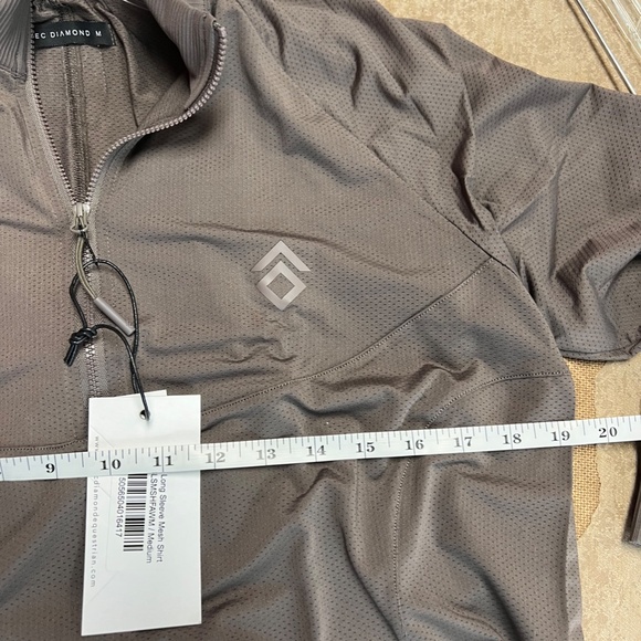 AZTEC DIAMOND LONG SLEEVE MESH SHIRT NEW BROWN MEDIUM - Picture 7 of 10